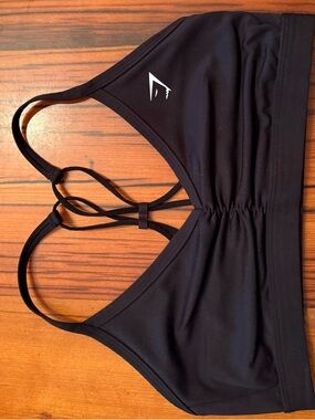 Gymshark Black Strappy Sports Bra